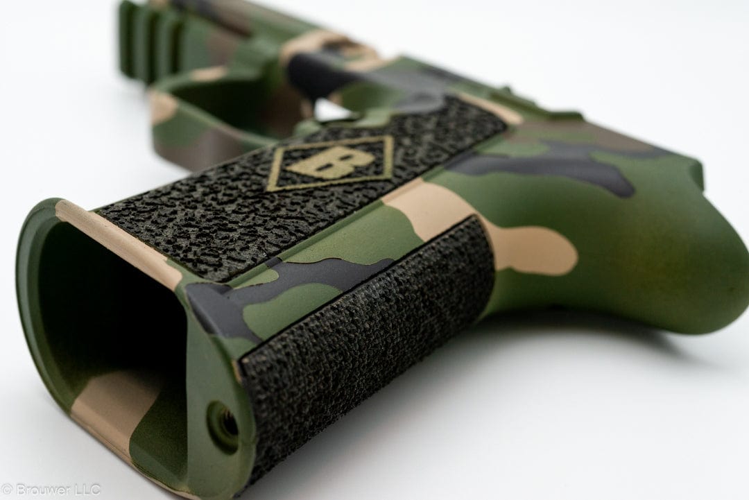 Brouwer LLC M1811 Grip Mod with Woodland Pattern