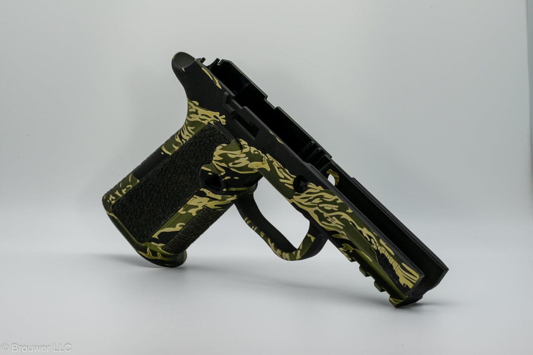 Brouwer LLC M1811 Grip Module with Tiger Stripe Custom Cerakote Patterns