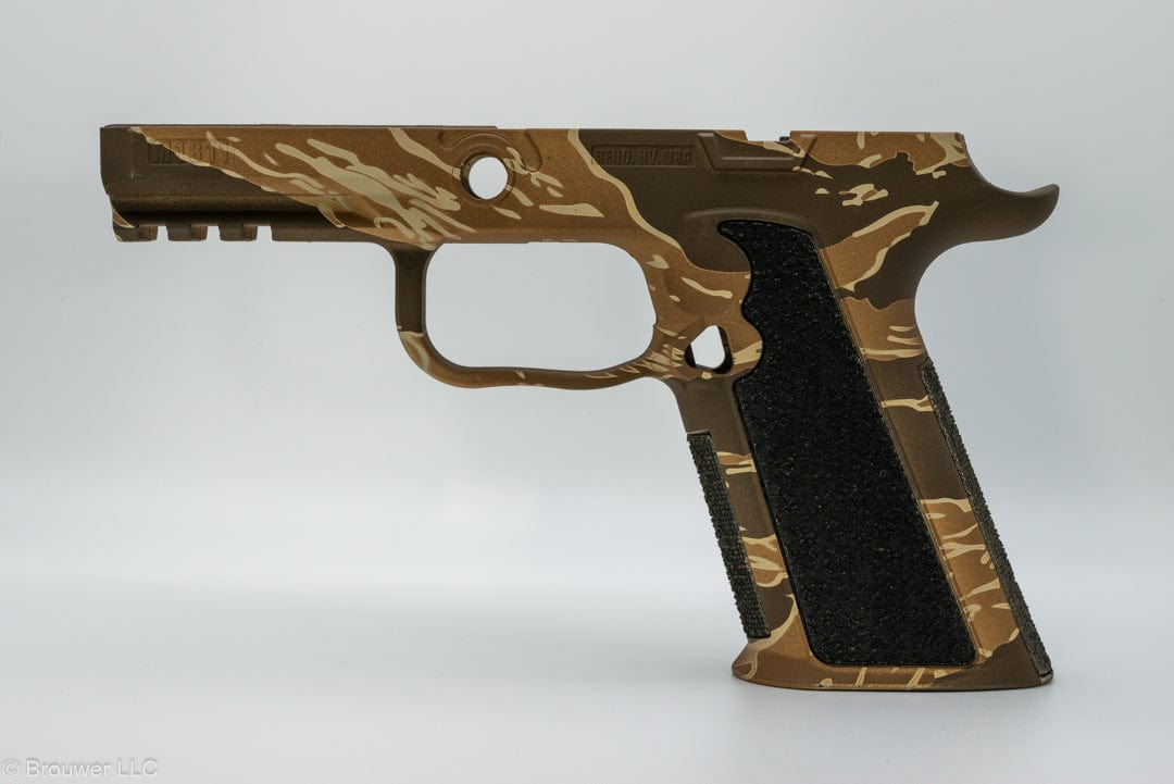 Brouwer LLC Tiger Stripe - Desert M1811 Grip Module with Tiger Stripe Custom Cerakote Patterns